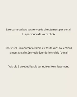E-carte cadeau
