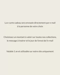 E-carte cadeau