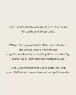 E-carte cadeau